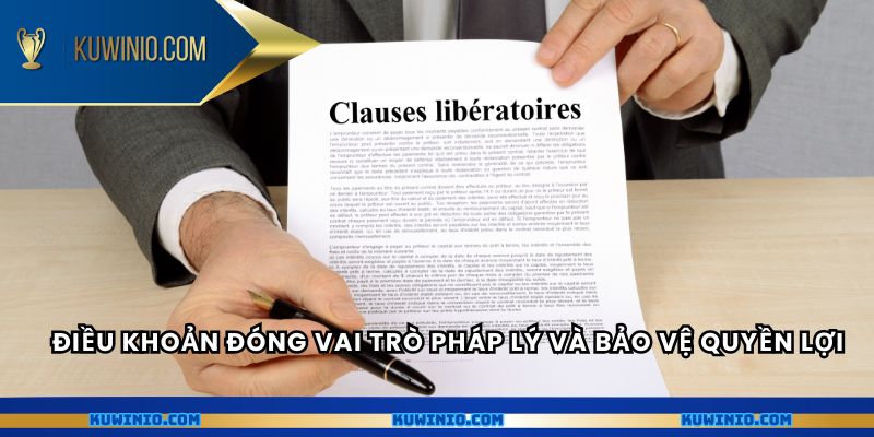 Điều khoản đóng vai trò pháp lý và bảo vệ quyền lợi