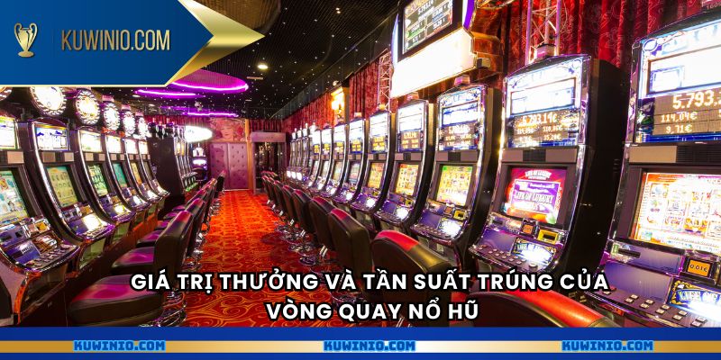Giá trị thưởng và tần suất trúng của Vòng quay nổ hũ